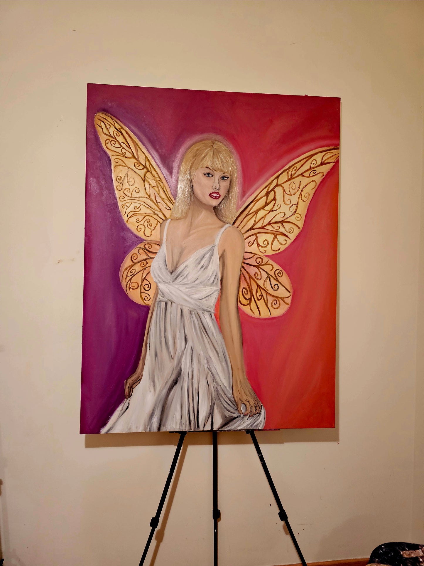 Original oil painting Fairy lover